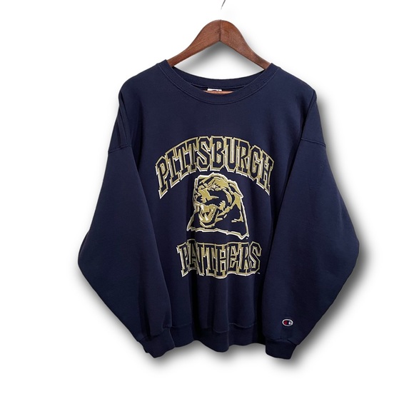 Champion Other - Vintage Y2K Champion Pittsburgh University Panthers Sweatshirt Blue 

Size XL